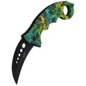 Nóż składany karambit Herbertz CJH Snake Design, Black Blade