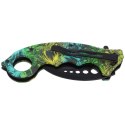 Nóż składany karambit Herbertz CJH Snake Design, Black Blade