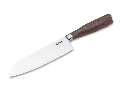 Nóż Kuchenny Boker Core Santoku Nóż X50CrMoV15 Orzech