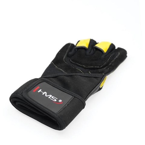 Rękawiczki na siłownię HMS RST01 BLACK/YELLOW rozm.XXL