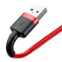 Kabel Lightning USB Baseus Cafule 1,5A 2m (czerwony)