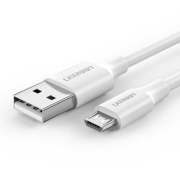 Kabel USB do Micro USB UGREEN QC 3.0 2.4A 1.5m (biały)