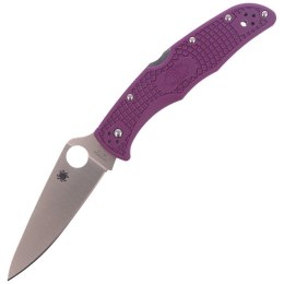 Nóż Spyderco Endura 4 FRN Purple Flat Ground Plain