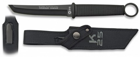 K25 TACTICAL BOTERO Nóż Taktyczny 12.3 cm, Ostrze Tanto, Powłoka Tytanowa