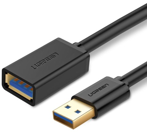 Kabel USB 3.0 przedłużający UGREEN 	US129 1.5m (czarny)