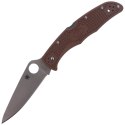 Nóż Spyderco Endura 4 FRN Brown Flat Ground Plain