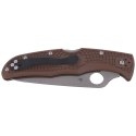 Nóż Spyderco Endura 4 FRN Brown Flat Ground Plain