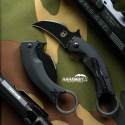 Nóż składany FOX Karambit Black Bird by Bastinelli G10 OD Green, Stone Washed (FX-591 ODSW)