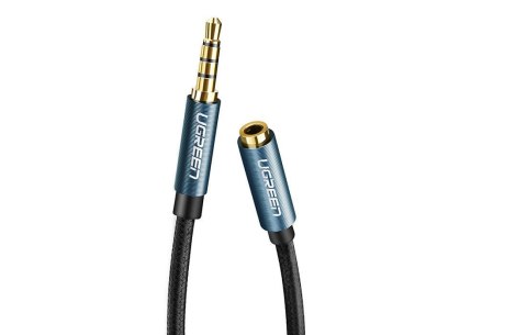 UGREEN AV118 Przedłużacz audio AUX jack 3,5 mm, 1.5m (czarny)