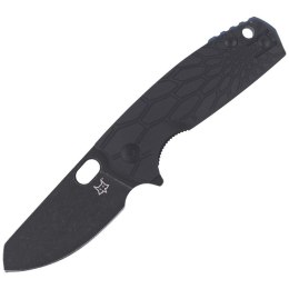 Nóż składany Fox Baby Core FRN Black, Black Stonewashed N690by Jesper Voxnaes (FX-608 B)