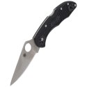 Nóż Spyderco Delica 4 FRN Black Flat Ground Plain (C11FPBK)