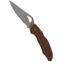 Nóż składany Spyderco Byrd Cara Cara 2 FRN Brown, Plain (BY03PBN2)