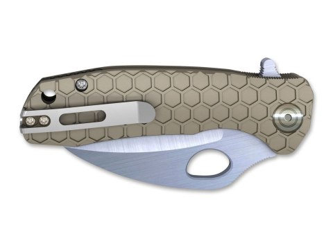 Nóż Honey Badger Claw D2 Medium Tan Plain