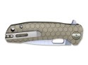 Nóż składany Honey Badger Flipper Small Tan D2, Drop Point