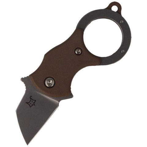 Nóż składany FOX Karambit Mini-TA FRN Coyote, Bead Blasted