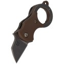 Nóż składany FOX Karambit Mini-TA FRN Coyote, Bead Blasted