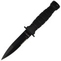 Nóż FOX Military Tactical Spear Point, Black Kraton G (1685T)