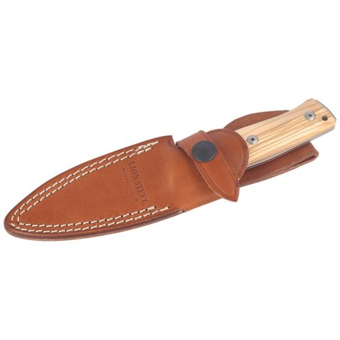 Nóż LionSteel Bushcraft Olive Wood, Satin Blade (B35 UL)