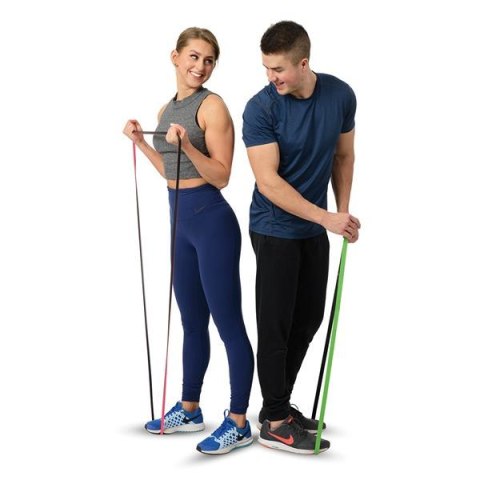 Guma do ćwiczeń HMS GU06 niebiesko-czarna 2250 x 21 x 5 mm