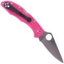 Nóż składany Spyderco Delica 4 FRN Pink, Plain CPMS30V (C11FPPNS30V)