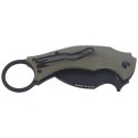 Nóż składany FOX Karambit Black Bird by Bastinelli G10 OD Green, Black Idroglider (FX-591 OD)