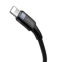 Kabel USB-C do Lightning PD Baseus Cafule, 18W, 1m (czarno-szary)