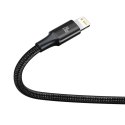 Kabel USB 3w1 Baseus Rapid Series, micro USB / Lightning / USB-C, 20W, 1.5m (czarny)