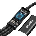 Kabel USB 3w1 Baseus Rapid Series, micro USB / Lightning / USB-C, 20W, 1.5m (czarny)