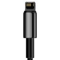 Kabel USB do Lightning Baseus Tungsten Gold, 2.4A, 2m (czarny)