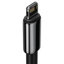 Kabel USB do Lightning Baseus Tungsten Gold, 2.4A, 2m (czarny)