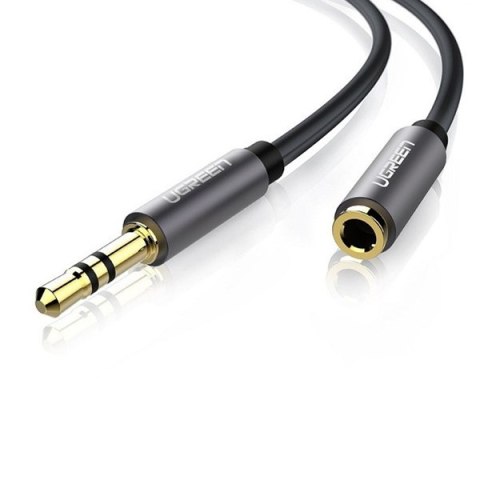 UGREEN AV118 Przedłużacz audio AUX jack 3,5 mm, 2m (czarny)