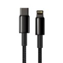 Kabel USB-C do Lightning Baseus Tungsten Gold, 20W, 5A, PD, 2m (czarny)