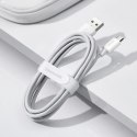 Kabel micro USB do USB Baseus Simple Wisdom, 2.1A, 1.5m (biały) 2szt.