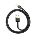 Kabel USB Lightning Baseus Cafule 2A 3m (złoto-czarny)