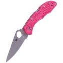 Nóż składany Spyderco Delica 4 FRN Pink, Plain CPMS30V (C11FPPNS30V)