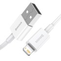 Kabel USB do Lightning Baseus Superior Series, 2.4A, 0.25m (biały)