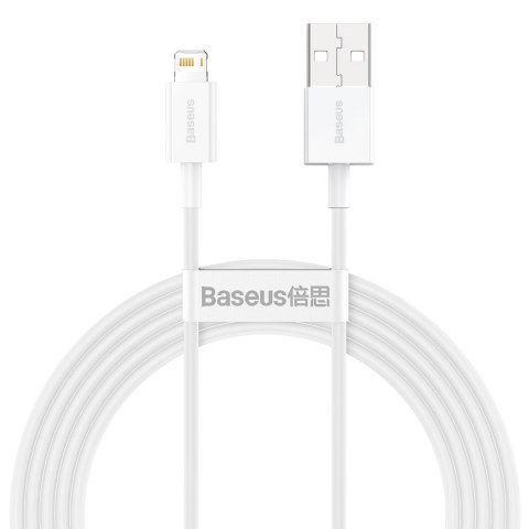 Kabel USB do Lightning Baseus Superior Series, 2.4A, 2m (biały)