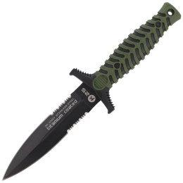 Nóż boot K25 Tactical Green ABS-Rubber, Titanium Coated (32207)