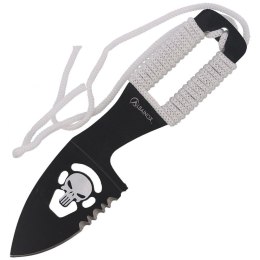Nóż na szyję Martinez Albainox Skull Neck Knife White Wrapped, Black (32450)