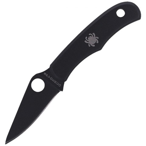 Nóż składany Spyderco Bug Stainless Black Plain (C133BKP)