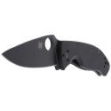 Nóż Spyderco Tenacious G-10 Black / Black Blade Plain (C122GBBKP)