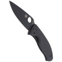 Nóż Spyderco Tenacious G-10 Black / Black Blade Plain (C122GBBKP)