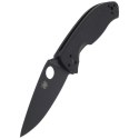 Nóż Spyderco Tenacious G-10 Black / Black Blade Plain (C122GBBKP)