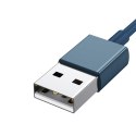 Kabel USB 3w1 Baseus Superior Series, USB do micro USB / USB-C / Lightning, 3.5A, 1.5m (niebieski)