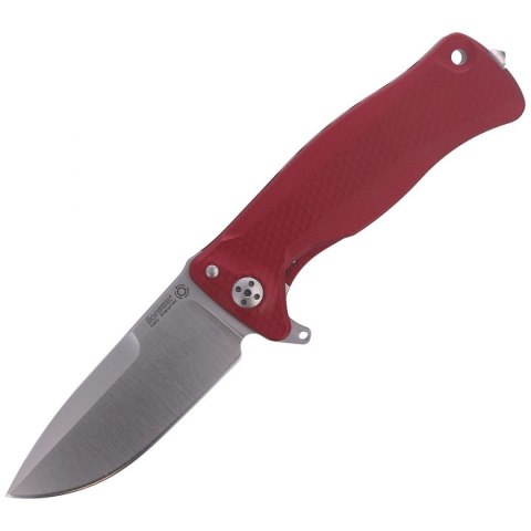 Nóż składany LionSteel SR11A Red Aluminum, Satin Sleipner by Molletta (SR11A RS)