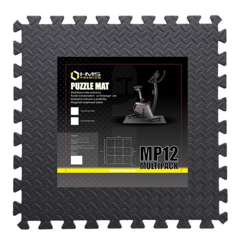 Mata Puzzle HMS Premium MP12, 9 Elementów, 12 mm, Gray