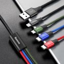 Kabel USB Baseus Fast 4w1 2xUSB-C / Lightning / Micro 3,5A 1.2m (czarny)