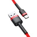 Kabel USB do USB-C Baseus Cafule 3A 0.5m (czerwony)