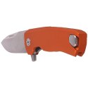 Nóż składany LionSteel ROK Orange Aluminium, Satin M390 by Molletta (ROK A OS)