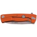 Nóż składany LionSteel ROK Orange Aluminium, Satin M390 by Molletta (ROK A OS)